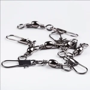Alternative view of 100pcs Fishing Swivel Snap Connectors
