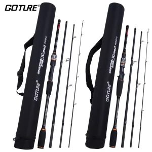 Carbon Travel Fishing Rod – 4-Piece with Fuji Guides & Tube Bag