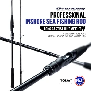 Long Cast Inshore Spinning Rod – 30T Carbon, Fuji Guides